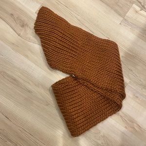 Infinity scarf in copper orange